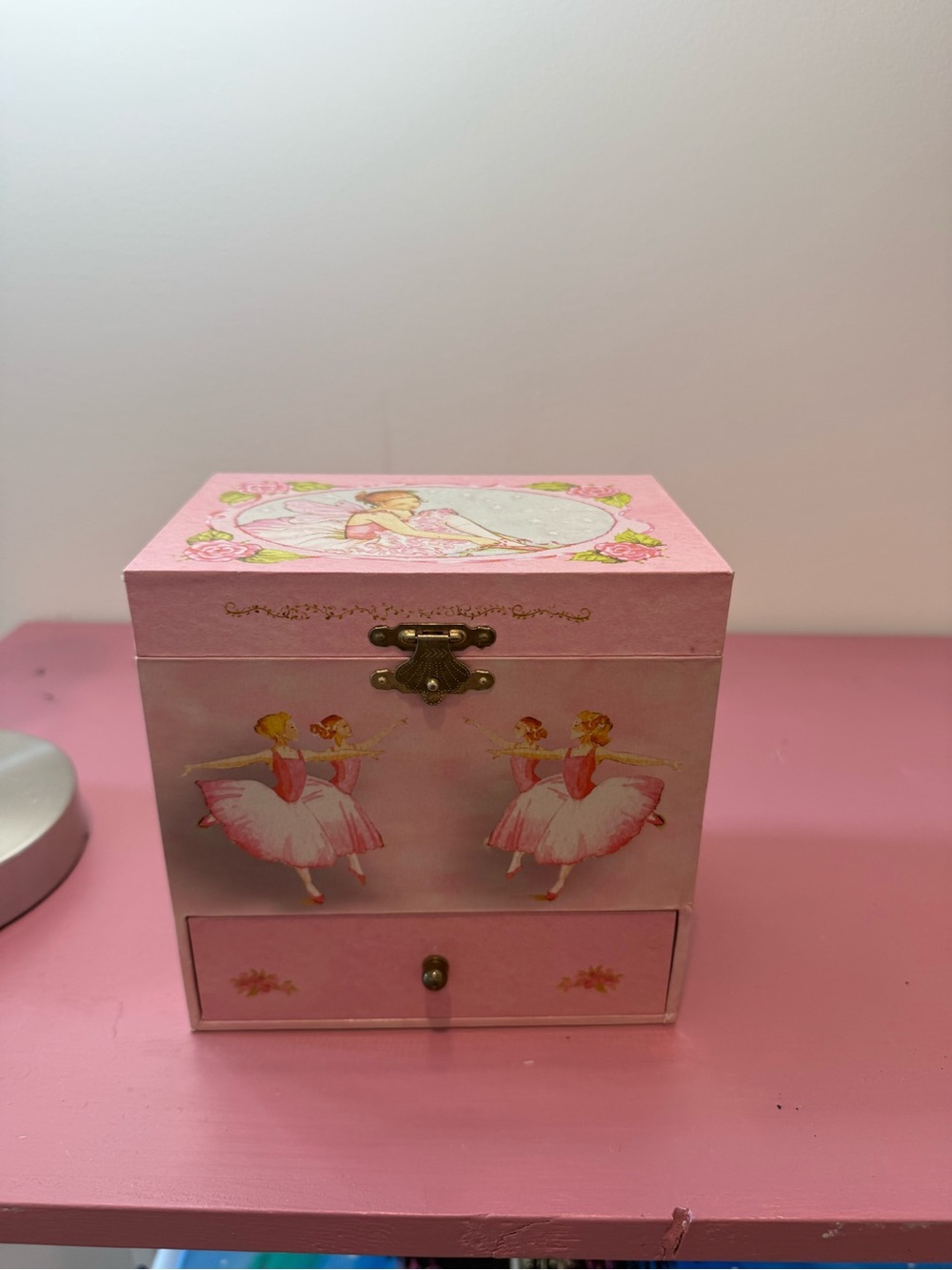 Pink Ballerina Music Jewelry Box for Kids